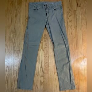 Faherty Light Green Organic Cotton Pants